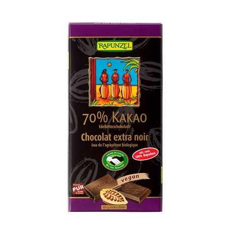 Végami vous propose : Chocolat extra noir 70% 80g - bio