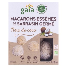 Un Monde vegan vous propose : Macarons sarrasin coco 190g - bio