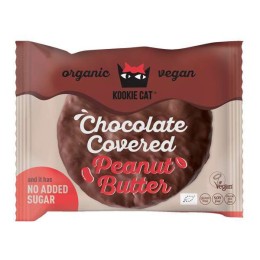 Cookie beurre de cacahute couvert de chocolat de chocolat noisette 40g - bio