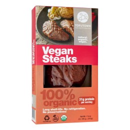 Un Monde Vegan vous propose : Steak végétal cowgirl (vegan steak) 210g - bio